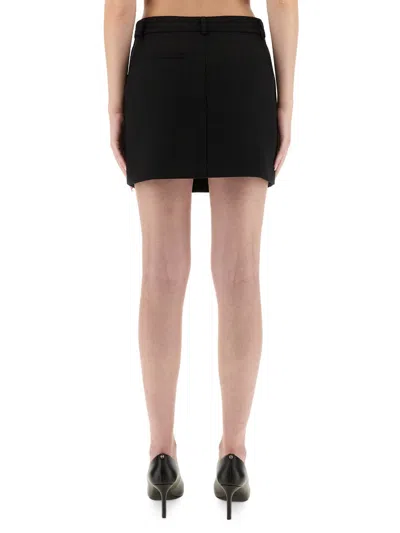 Moschino Jeans Mini Tailored Skirt In Black