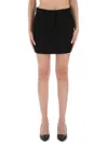 Moschino Jeans Mini Tailored Skirt In Black