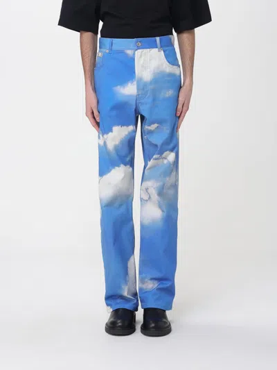 MOSCHINO MOSCHINO COUTURE JEANS MEN COLOR GNAWED BLUE