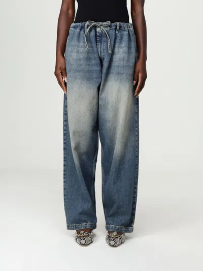 Moschino Jeans Cotton Denim Pants In Blue