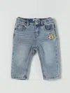 Moschino Baby Teddy Bear Jeans In Blue