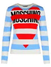Moschino Jeans Multicolor Virgin Wool Sweater In Multi