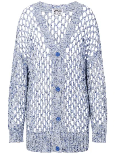 Moschino Jeans Klassischer Cardigan In Blau