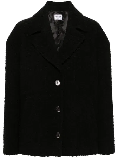 Moschino Jeans Notched-lapels Jacket In Schwarz