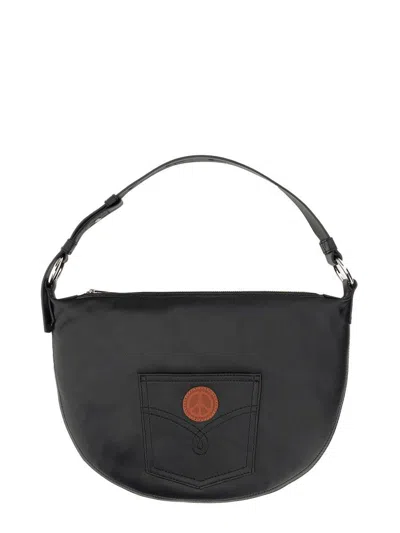 Moschino Jeans Nylon Bag In Black