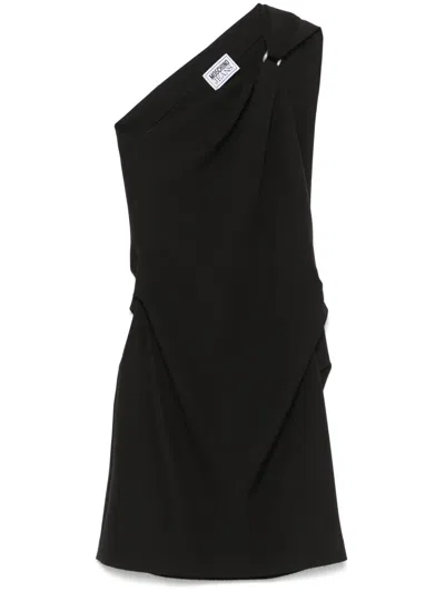 Moschino Einschultriges Minikleid In Schwarz