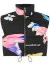 Moschino Padded Cropped Vest In Black