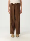 Moschino Brown Wide-leg Corduroy Pants With Drawstring Waist In Brown