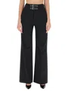 Moschino Jeans Pants With Straps In Black