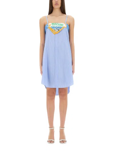 MOSCHINO JEANS MOSCHINO JEANS PATCHWORK COTTON DRESS