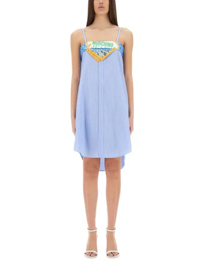 MOSCHINO JEANS MOSCHINO JEANS PATCHWORK COTTON DRESS