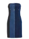Moschino Jeans Stretch Denim Dress In Blue