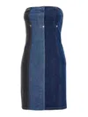 Moschino Jeans Stretch Denim Dress In Blue