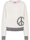 Moschino Cotton And Nylon Pullover Urban In White