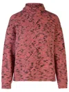 Moschino Jeans Roll-neck Cable-knit Jumper In Pink