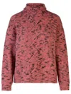 Moschino Jeans Roll-neck Cable-knit Jumper In Pink