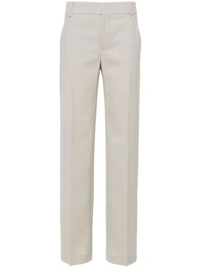 Moschino Jeans Pressed-crease Trousers In Grey