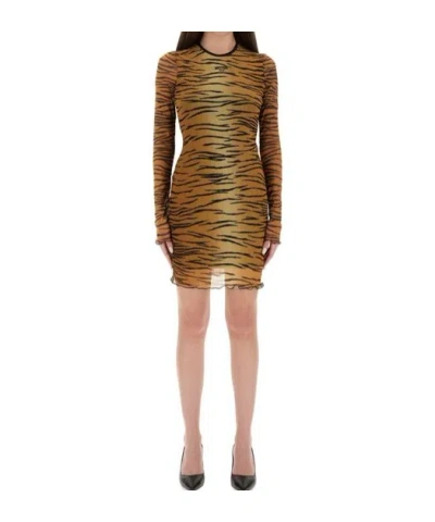 MOSCHINO MOSCHINO JEANS PRINTED TULLE DRESS