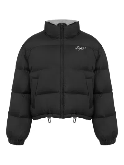 Moschino Jeans Quilted Puffer Jacket In Black