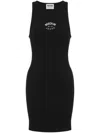 Moschino Jeans Sleeveless Crewneck Dress In Black