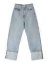 Moschino Jeans Risvolto 14 oz Denim In Blue