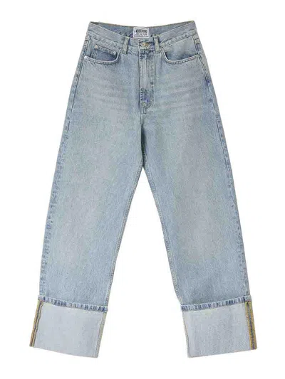 Moschino Jeans Risvolto 14 oz Denim In Blue