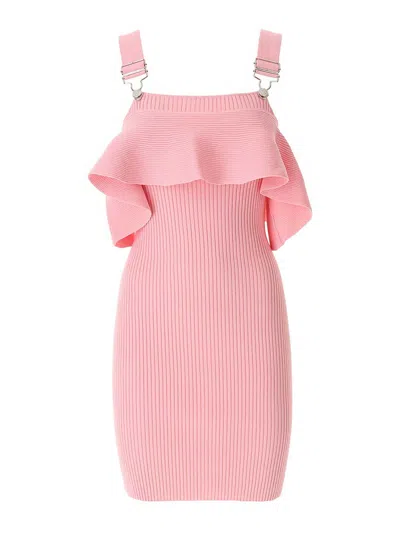 MOSCHINO JEANS VESTIDO CORTO - ROSADO