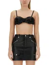 Moschino Sequined Top In Black