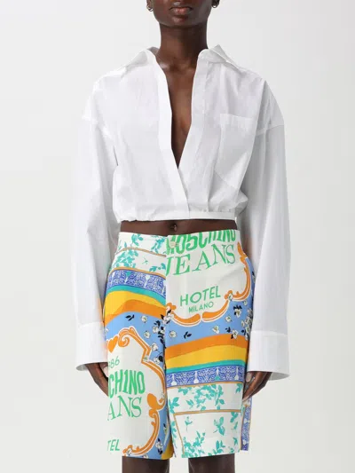 Moschino Jeans Shirt  Woman In White
