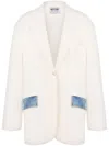 Moschino Single-breasted Blazer In ニュートラル