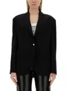 Moschino Jeans Single-breasted Jacket In Black