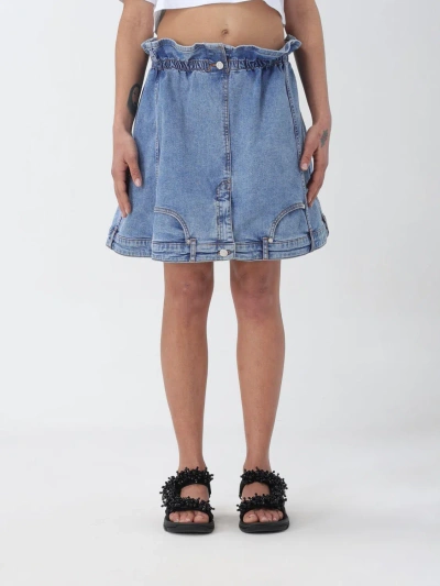 MOSCHINO JEANS SKIRT MOSCHINO JEANS WOMAN COLOR DENIM,F33915028