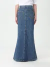 Moschino Jeans Denim Long Skirt In Denim