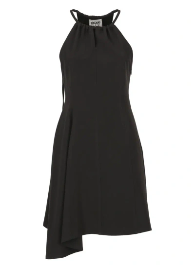 Moschino Jeans Sleeveless Mini Dress In Black