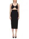 Moschino Slim Fit Dress For Women In Black