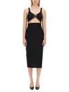 Moschino Slim Fit Dress For Women In Black