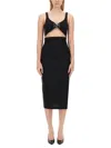 Moschino Slim Fit Dress For Women In Black