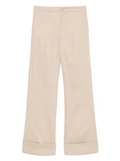 Moschino Jeans Straight-leg Chinos In Neutrals