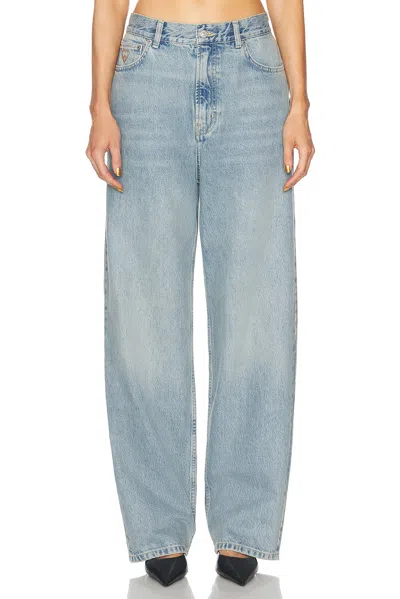 Moschino Straight Leg In Multi Light Blue