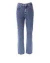 MOSCHINO JEANS STRAIGHT LEG WASHED DENIM JEANS