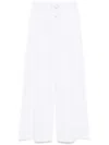Moschino Straight Trousers In White