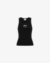 Moschino Stretch Cotton Tank Top With Logo