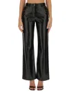 Moschino Studded Regular Fit Pants Pockets In Black