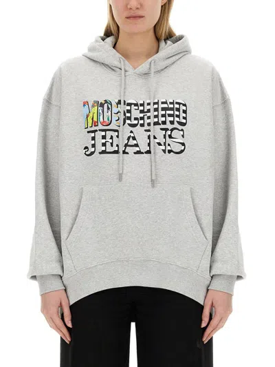MOSCHINO JEANS MOSCHINO JEANS SWEATSHIRT WITH LOGO