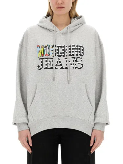 MOSCHINO JEANS MOSCHINO JEANS SWEATSHIRT WITH LOGO