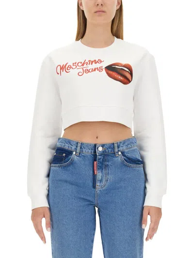 MOSCHINO MOSCHINO JEANS SWEATSHIRT WITH LOGO