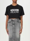 Moschino Jeans Woman T-shirt Black Size S Cotton In Black
