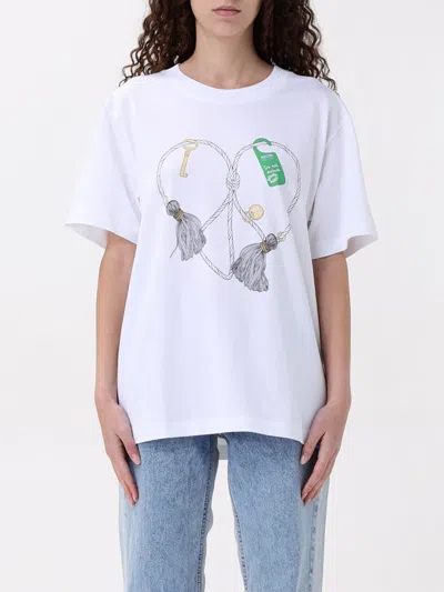 MOSCHINO T-SHIRT MOSCHINO JEANS WOMAN COLOR WHITE,423508001