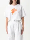 Moschino Playful Ice-cream Print Cropped T-shirt