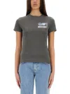 Moschino T-shirt With Logo In Gray